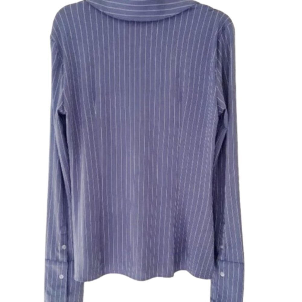 Danielle Bernstein Button Down Pinstripe Top - image 3